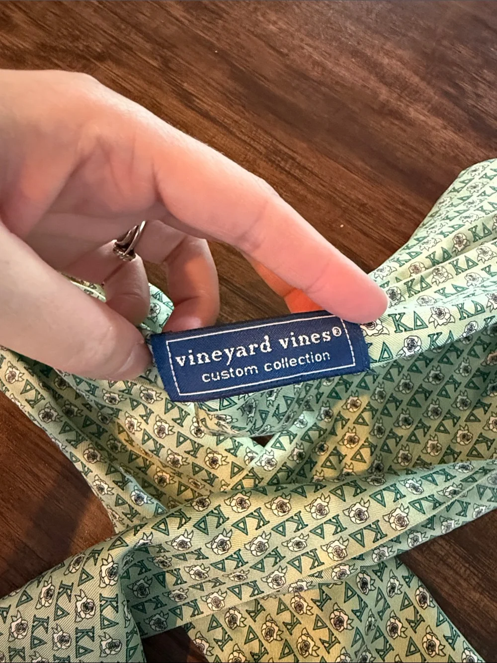 Vineyard Vines kappa delta Mint Green Printed Scarf